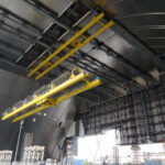 Bridge assembly being installed in Chernobyl safe confinement structure