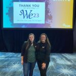 Two PAR Systems engineers at Women in Engineering conference.