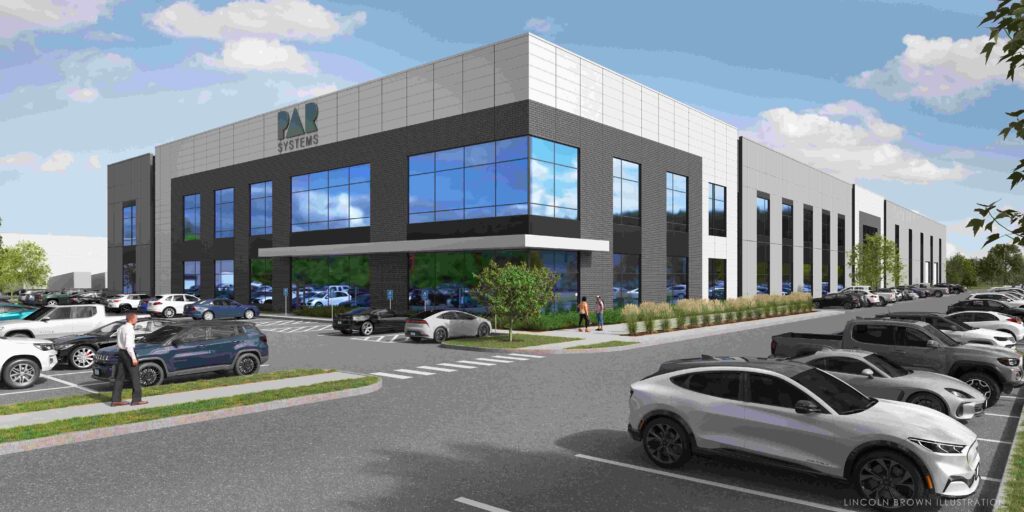 Render of new PAR Systems building